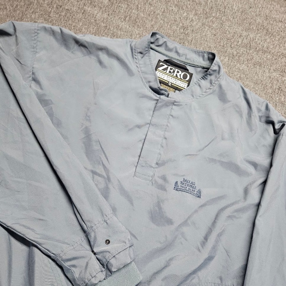 Zero Restriction Pullover Mens XL Blue Dallas National Golf Club Windshirt